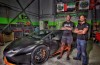 Eljero Elia grabs shine in his Huracan with custom audio