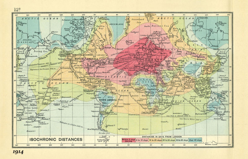 This Map Shows Just How Fast Travel Is in 2016