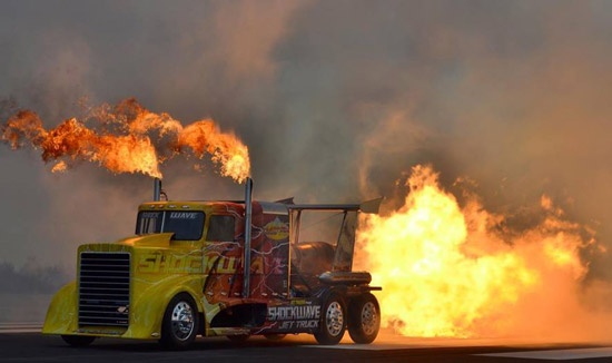 Shockwage jet truck