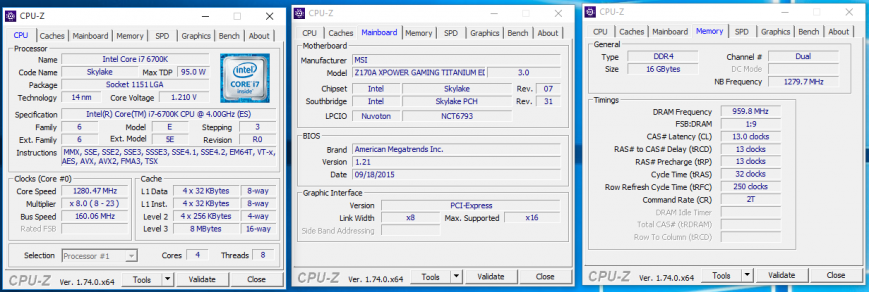 Разгон MSI Z170A XPOWER GAMING TITANIUM EDITION по шине