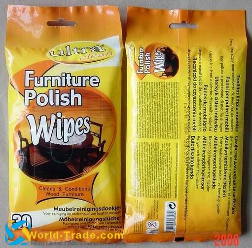 Image titled Furniture polish wipes