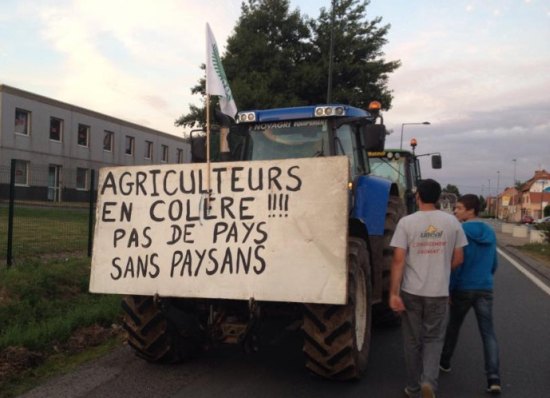 Franse boeren gaan Route du Soleil blokken