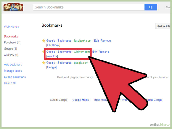 Image titled Access Bookmarks on Google Chrome Step 12