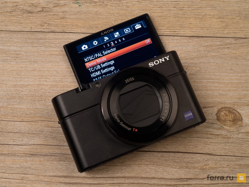 Конструкция экрана в Sony Cyber-shot RX100 IV