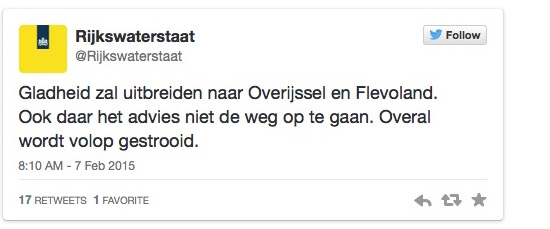 CODE ORANJE: ga in het noorden niet de weg op!