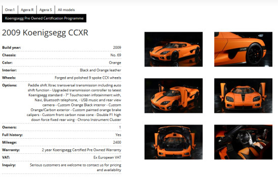 Pre-owned Koenisegggeggegssgee