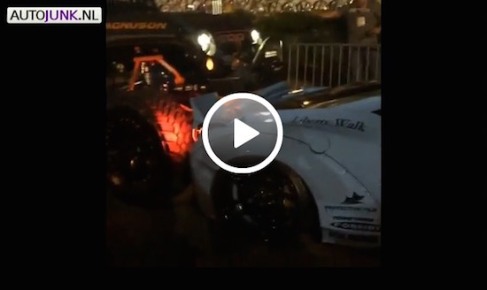 Video: Ferrari 458 Liberty Walk krijgt Jeep tegen aars