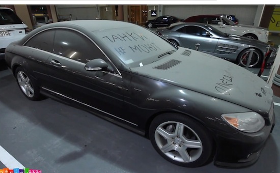 Iemand is zijn Mercedes CL550 vergeten in Dubai