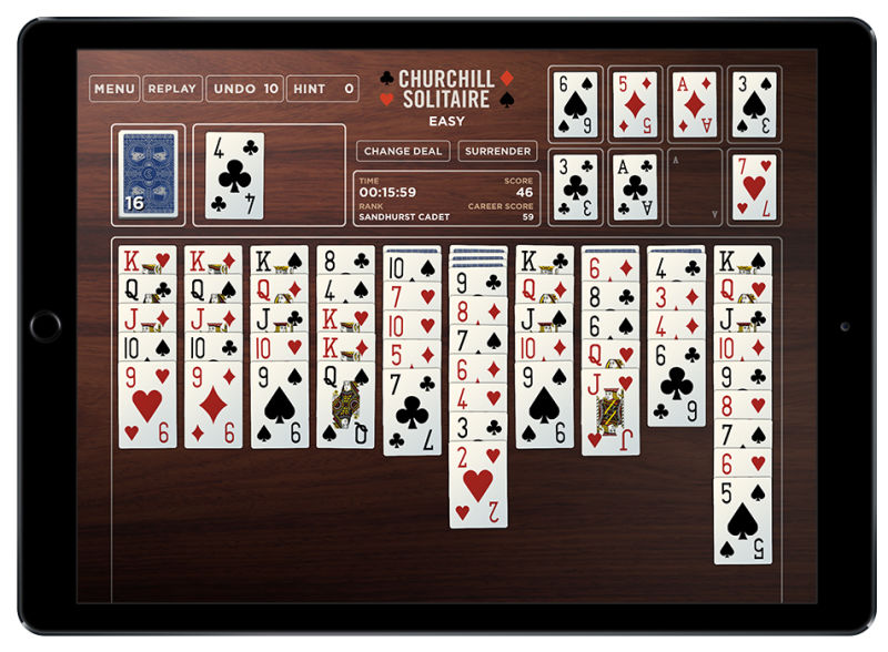 Noted App Developer Donald Rumsfeld Made a Winston Churchill-Themed Solitaire App 