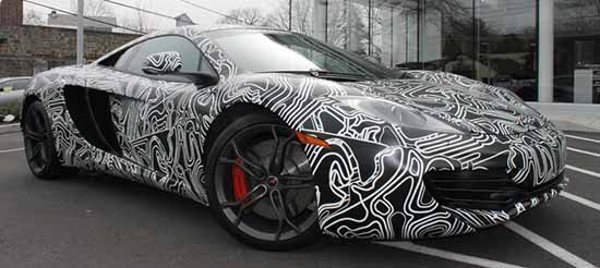 Mclaren MP4-12C in testcamouflage