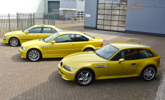 De drie geelste BMW's van Nederland