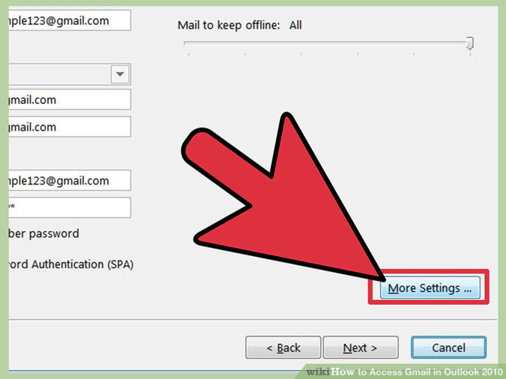 Image titled Access Gmail in Outlook 2010 Step 18