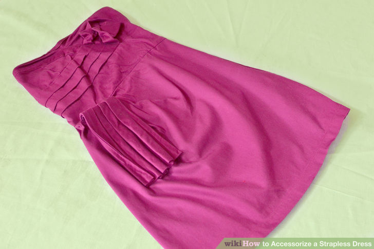 Image titled Accessorize a Strapless Dress Step 1