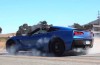 Bald man in a Corvette C7 has hate rear tires