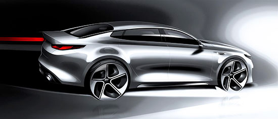 Kia Optima designschets