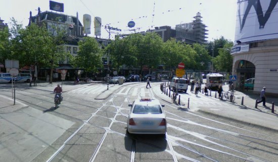 Leidseplein via Google Maps