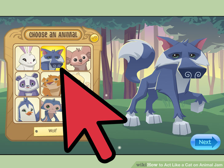 Image titled Act Like a Cat on Animal Jam Step 1