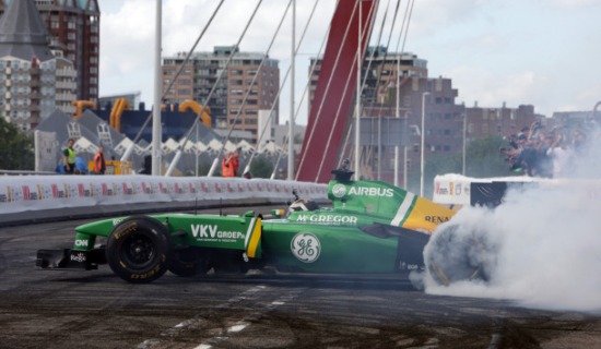 Giedo van der Garde doet gummen