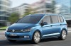 The new Volkswagen Touran, in the appropriate blue uniform