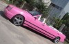 Over the top: pink Mercedes E-Class limousine convertible