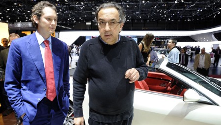 Sergio Marchionne en John Elkann