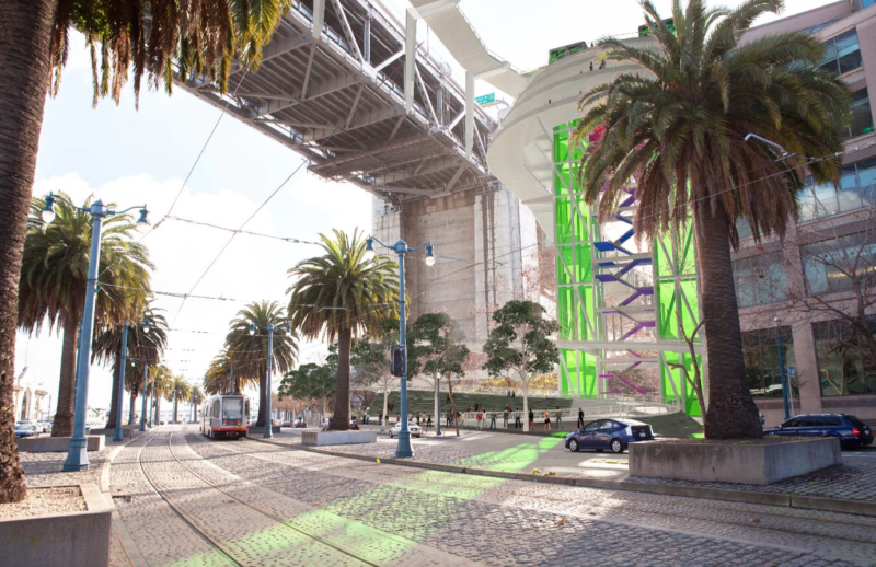 This Ridiculous Ramp Is SF's Best Idea for a Bike Path Across the Entire Bay Bridge
