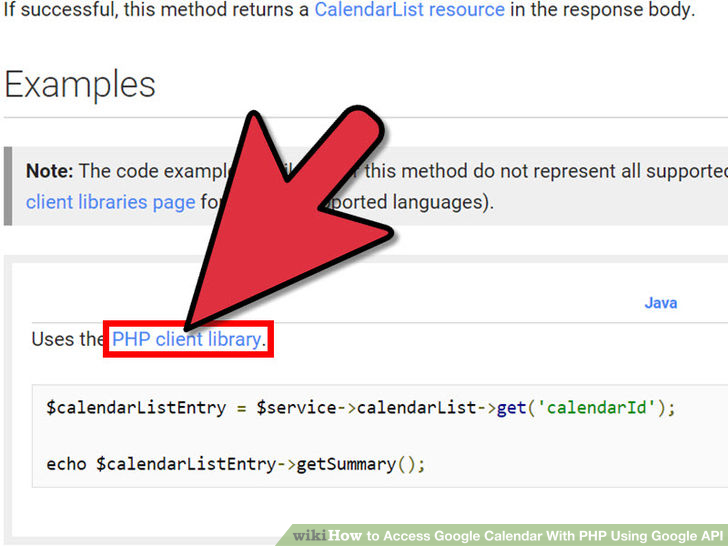 Image titled Access Google Calendar With PHP Using Google API Step 3