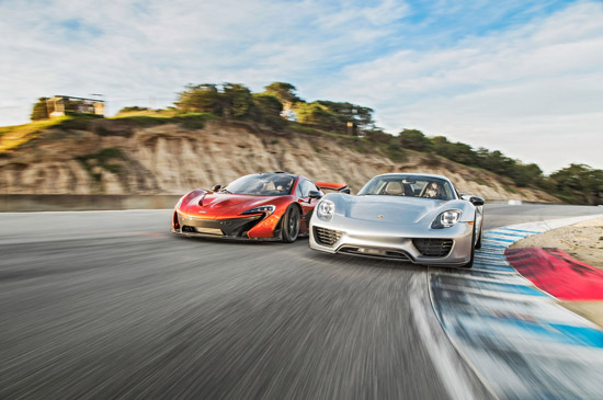 Porsche 918 versus McLaren P1