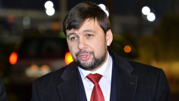 Представитель Донецкой народной республики (ДНР) Денис Пушилин. Архивное фото