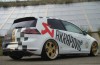This bestickerde Golf GTI has 330 hp and horrible rims