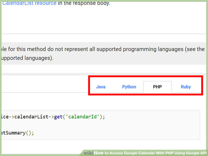 Image titled Access Google Calendar With PHP Using Google API Step 4