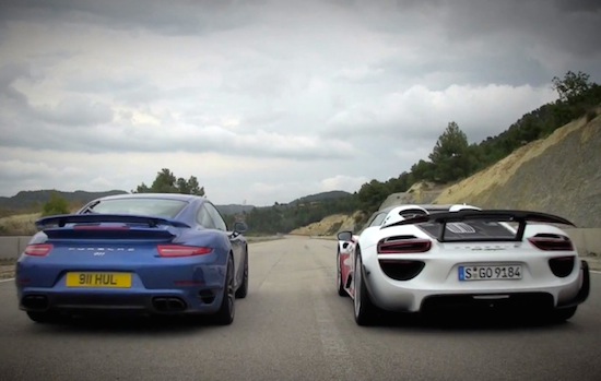 Video: het sprintverschil tussen de 918 Spyder & 911 Turbo S
