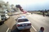 Trucker rescues grandmother, baby from burning wreck