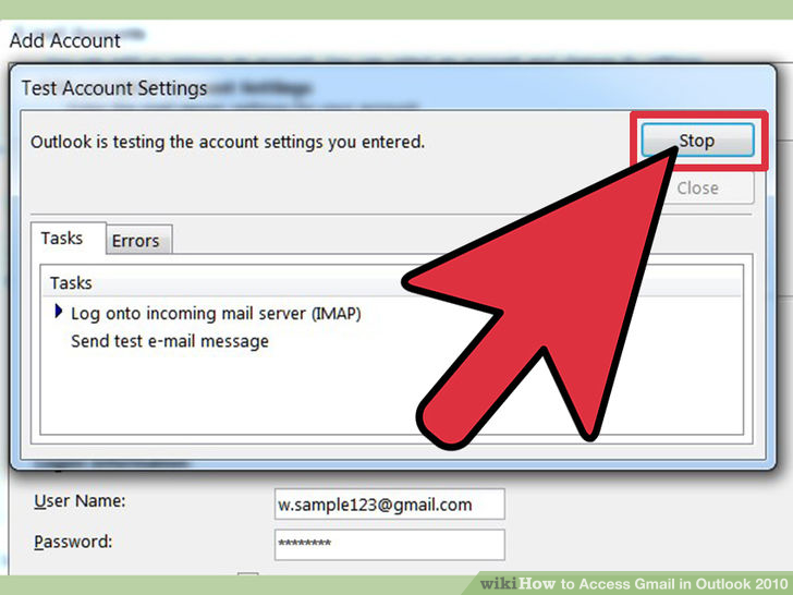 Image titled Access Gmail in Outlook 2010 Step 19