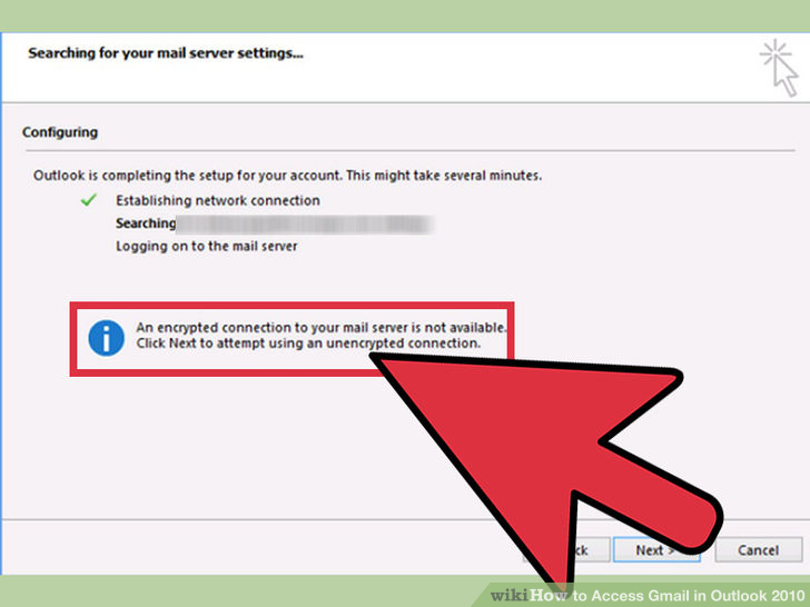 Image titled Access Gmail in Outlook 2010 Step 7