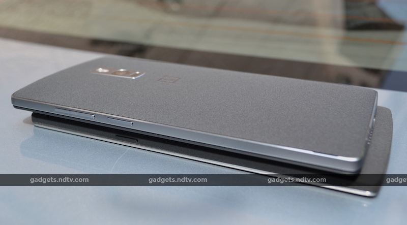 OnePlus 2 sitting on top of the OnePlus One