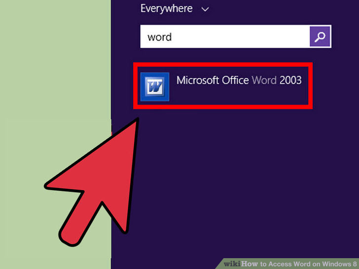 Image titled Access Word on Windows 8 Step 4
