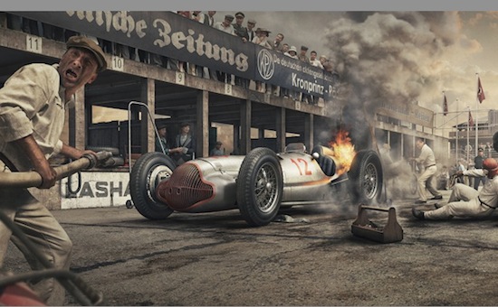 Kijk hoe deze Silver Arrows tot kunst worden verheven