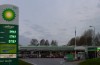 New BP petrol station along the motorway A4 at Hoofddorp, the netherlands