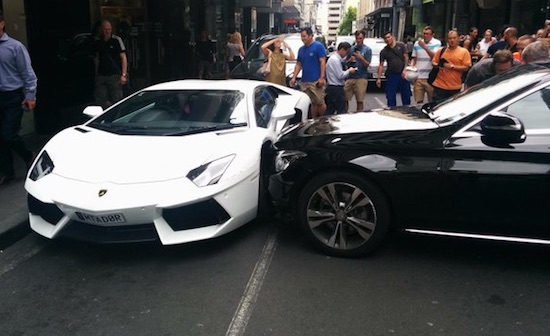 Aventador en C-klasse