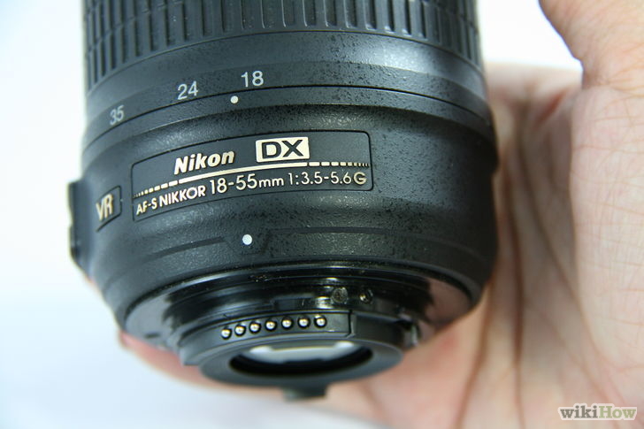 Image titled Attach a Lens to the Nikon DSLR Step 1