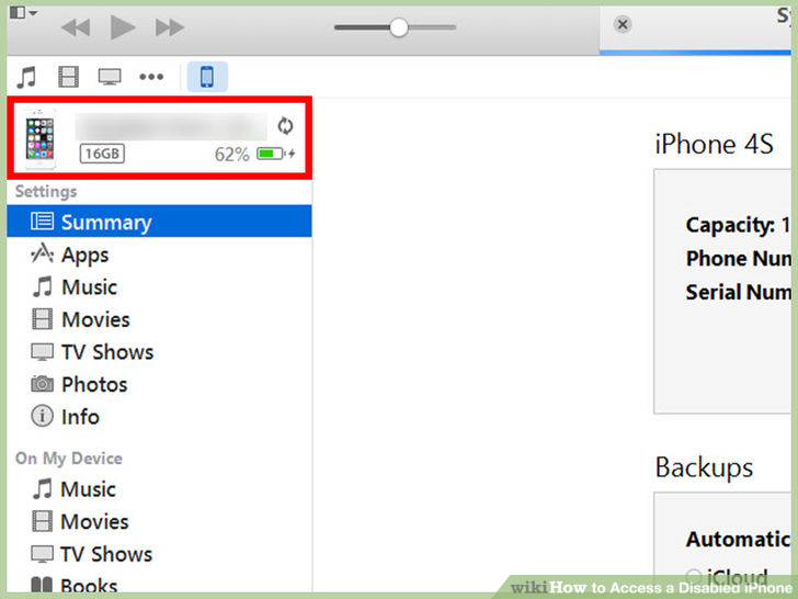 Image titled Access a Disabled iPhone Step 4