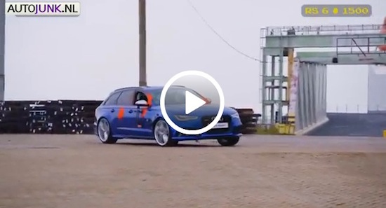 Audi RS6: Ben Collins vs freerunner met eieren