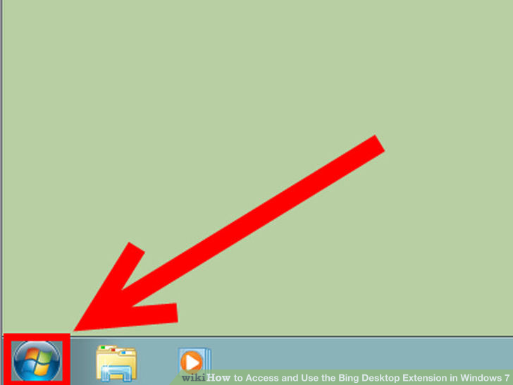 Image titled Access and Use the Bing Desktop Extension in Windows 7 Step 1