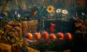 Yarny is an anthropomorphic creature made of red yarn based on a doll that creative director Martin Sahlin made on a camping trip with his family