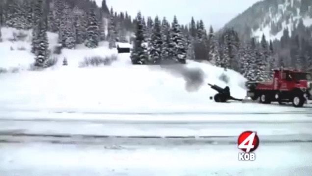 How Does Colorado Clear Snow From Mountain Passes? Howitzers.