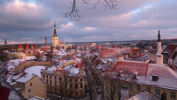 Таллин, вид на старый город со смотровой площадки. Архивное фото