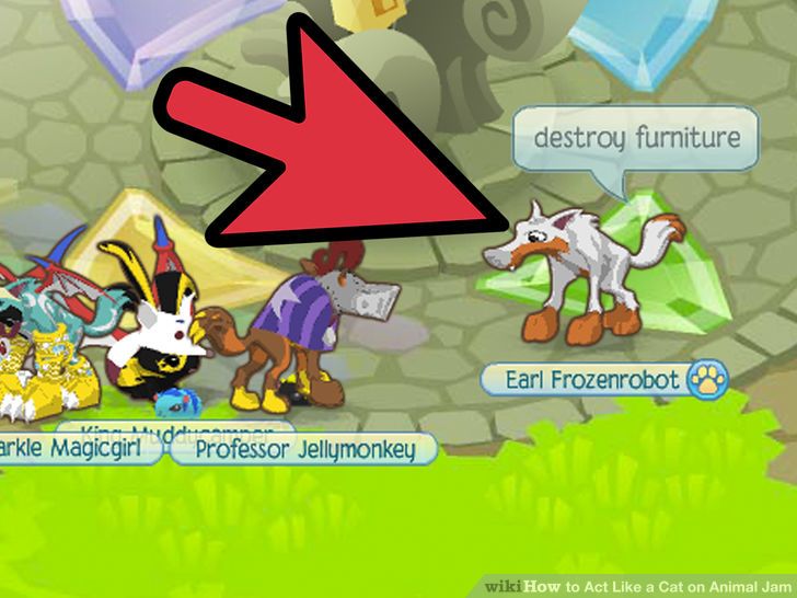 Image titled Act Like a Cat on Animal Jam Step 4