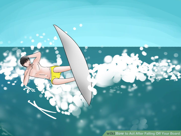 Image titled Act After Falling Off Your Board Step 1