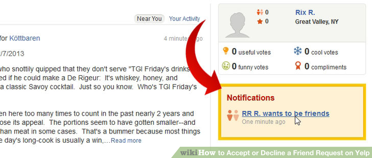 Image titled Accept or Decline a Friend Request on Yelp Step 3
